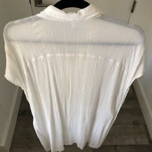 White button down coverup